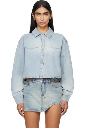 KSUBI Blue Alabama Crop Long Sleeve Paragon Shirt