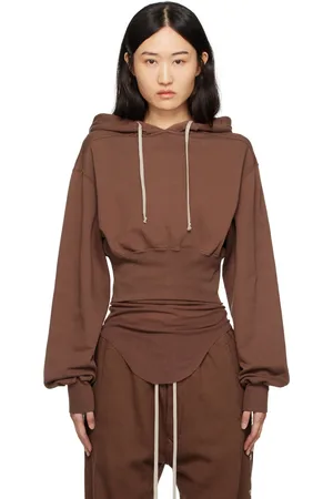 Rick Owens Brown Porterville Tatlin Hoodie