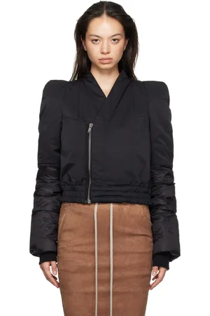 Rick Owens Black Porterville Metro Bomber Jacket