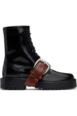 Maison Margiela Black Tabi Combat Boots