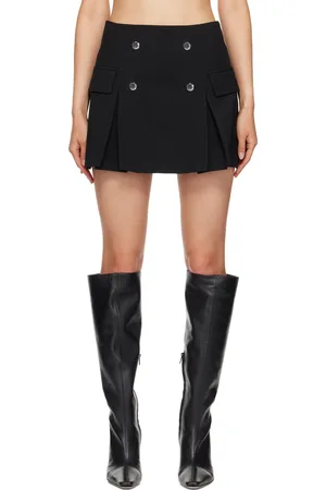 Staud Black Division Miniskirt