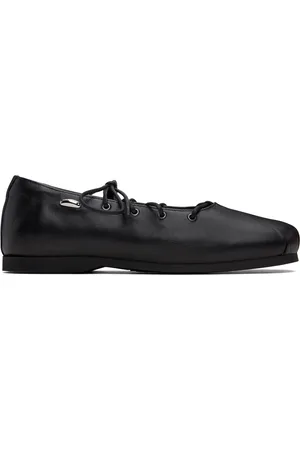 OUR LEGACY Black Laced Slip In Ballerina Flats