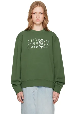 Maison Margiela Green Unbrushed Sweatshirt