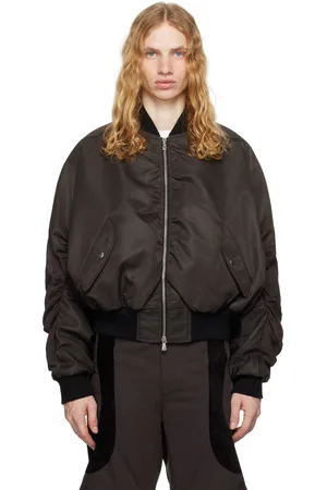 CMMAWEAR Brown C Round Bomber Jacket