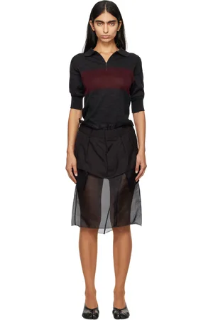 Maison Margiela Black Décortiqué Midi Dress