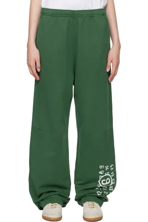 Maison Margiela Green Unbrushed Sweat Lounge Pants