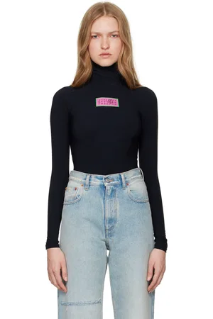 Maison Margiela Black Jersey Bodysuit