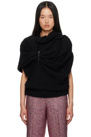 DRIES VAN NOTEN Black Alpaca Sweater