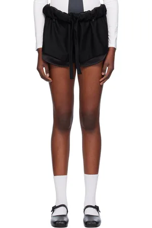 OPEN YY Rolled Waist Mini Shorts