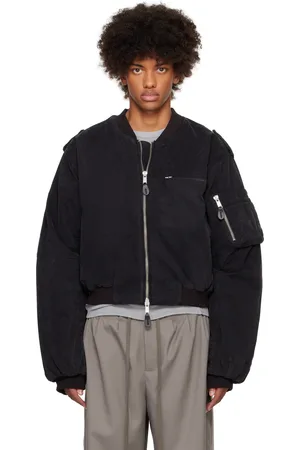 Entire Studios Black A-4 Bomber Jacket
