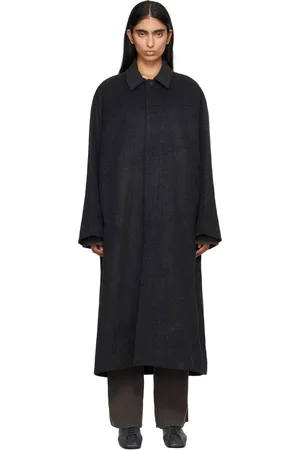 Lauren Manoogian Black Brushed Car Coat