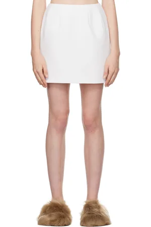 Carven White Tailored Miniskirt