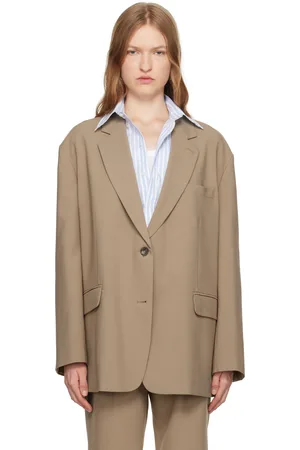 The Frankie Shop Beige Bea Blazer