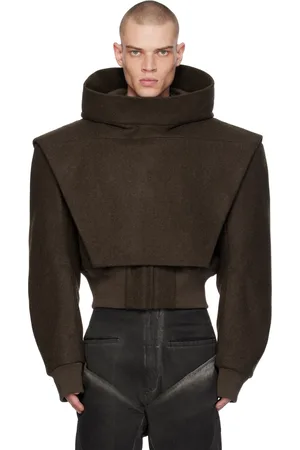 Rick Owens Brown Porterville Tatlin Flight Bomber Jacket