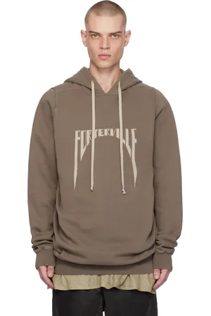 Rick Owens Gray Porterville Oversized Hoodie