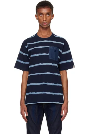 BAPE Navy Discharge Print Relaxed Fit T-shirt