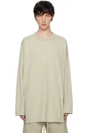 FEAR OF GOD Gray Cotton Long Sleeve T-shirt