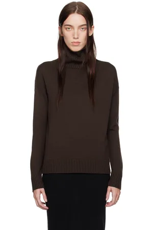 Max Mara Brown Superbo Turtleneck