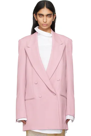 DRIES VAN NOTEN Pink Wool Blazer