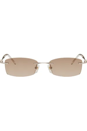 BONNIE CLYDE Gold Metal Lisp Sunglasses