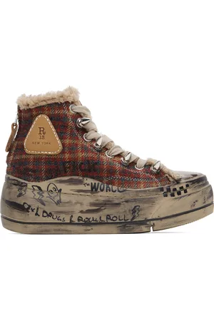 R13 Red Kurt High Top Sneakers