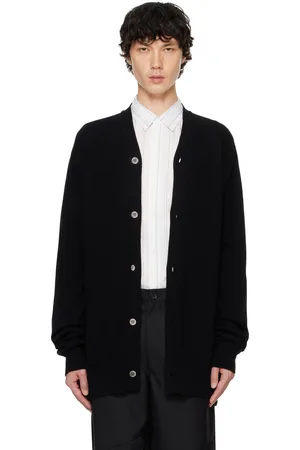 Comme des Garçons Black Wool Gauge12 Cardigan