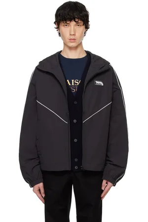 Maison Kitsuné Black Technical Windbreaker Jacket