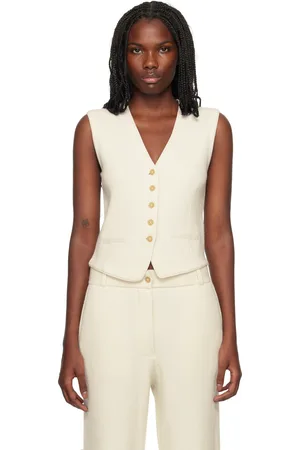 Guest In Residence Off-White Tailored Vest