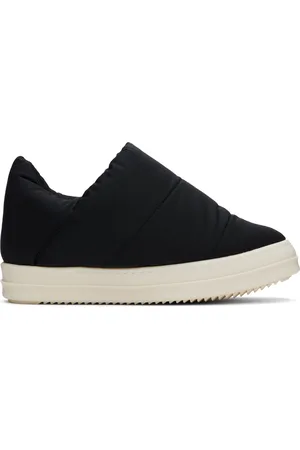 Rick Owens Black Porterville Puffer Slip On Sneakers