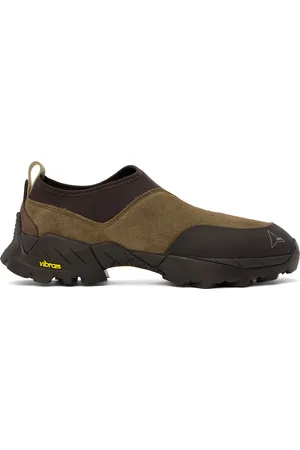 ROA Brown Slip On Sneakers
