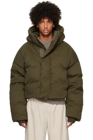 Entire Studios Khaki MML Hooded Puffer Down Jacket