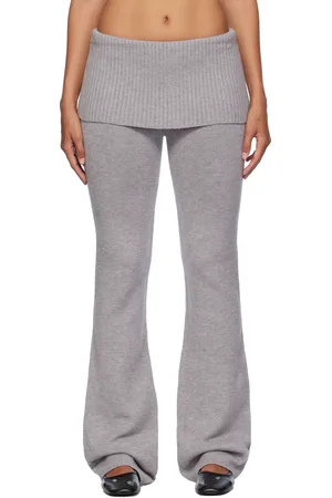 Frankies Bikinis Gray Aimee Knit Lounge Pants