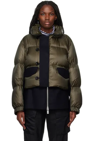 SACAI Khaki Puffer Down Jacket
