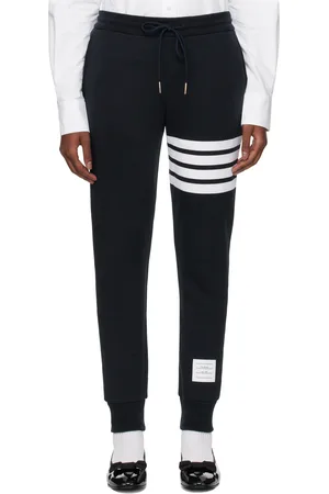 Thom Browne Navy Classic Loopback 4-Bar Sweatpants