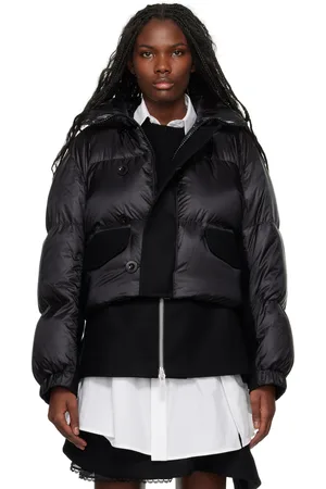 SACAI Black Down Puffer Jacket