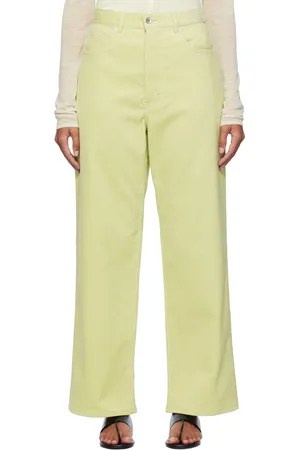 Auralee Green Finx Corduroy Trousers
