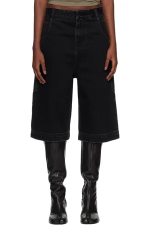 Entire Studios Black D Denim Shorts