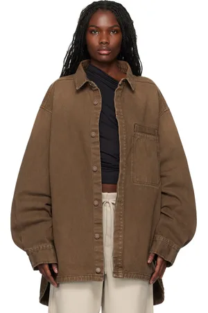 Entire Studios Brown Herculean Denim Shirt