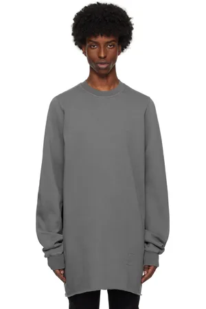 Rick Owens Gray Porterville Cutout Sweatshirt