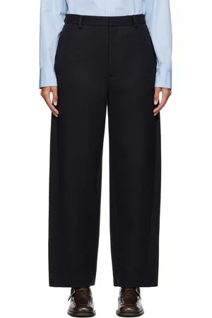 Auralee Black Light Melton Trousers