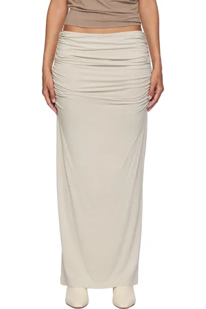 Entire Studios Off-White Surge Midi Skirt