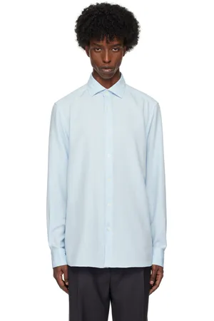 Ermenegildo Zegna Blue Cashco Shirt