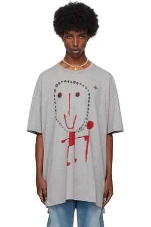 Vivienne Westwood Gray Revere the Residence Edition Beth Print Oversized T-shirt