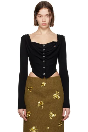 Vivienne Westwood Black Bea Corset Cardi Blouse