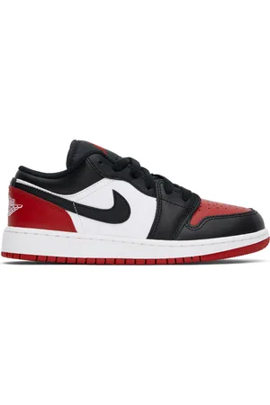 Nike Big Kids Black & Red Air Jordan 1 Low Sneakers