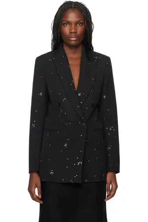 Lanvin Black Embroidered Blazer