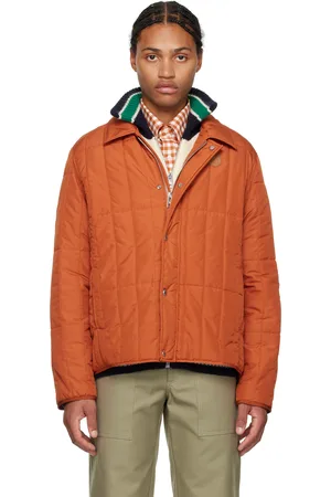 Maison Kitsuné Orange Quilted Blouson Jacket