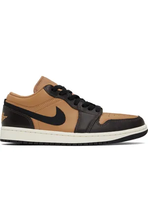 Nike Tan & Brown Air Jordan 1 Low SE Sneakers