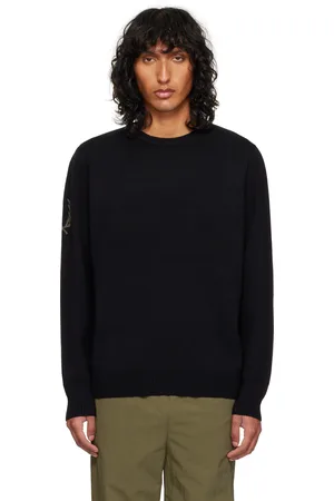 Fred Perry Black Laurel Wreath Sweater
