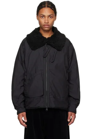 ENGINEERED GARMENTS Black Twill B3 Bomber Jacket